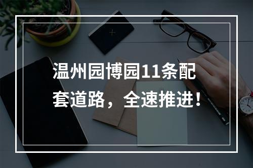 温州园博园11条配套道路，全速推进！