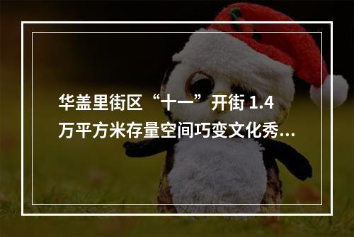 华盖里街区“十一”开街 1.4万平方米存量空间巧变文化秀场
