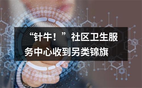 “针牛！”社区卫生服务中心收到另类锦旗