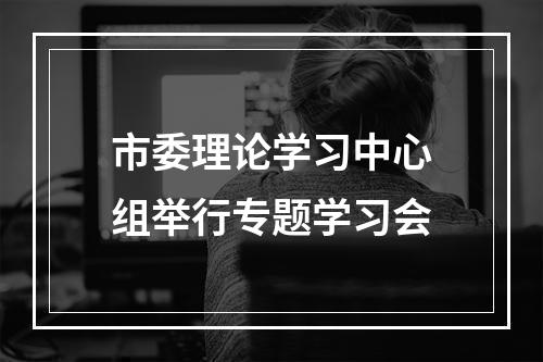 市委理论学习中心组举行专题学习会
