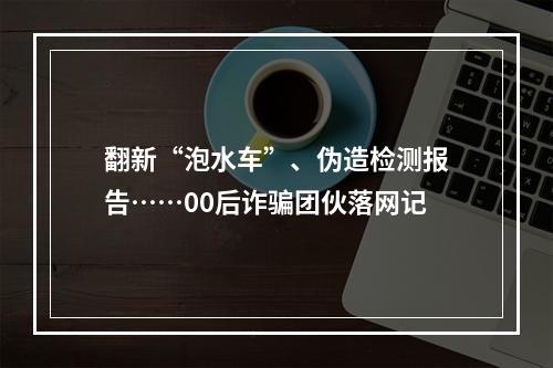 翻新“泡水车”、伪造检测报告……00后诈骗团伙落网记