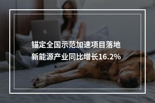 锚定全国示范加速项目落地  新能源产业同比增长16.2%