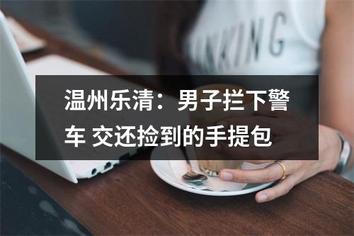 温州乐清：男子拦下警车 交还捡到的手提包
