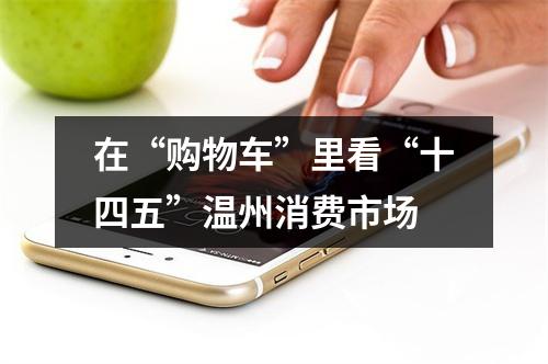 在“购物车”里看“十四五”温州消费市场