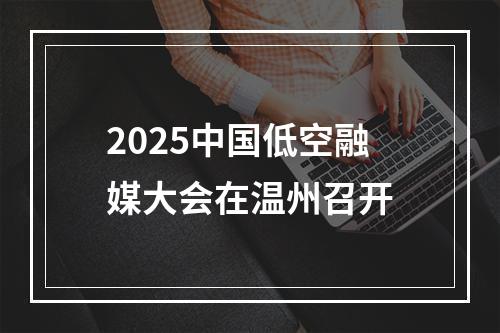 2025中国低空融媒大会在温州召开