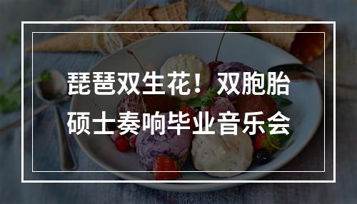 琵琶双生花！双胞胎硕士奏响毕业音乐会