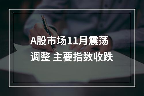 A股市场11月震荡调整 主要指数收跌