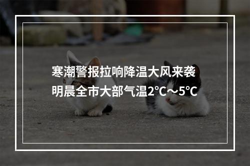 寒潮警报拉响降温大风来袭 明晨全市大部气温2℃～5℃