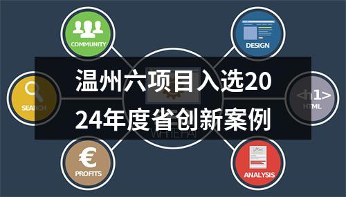 温州六项目入选2024年度省创新案例