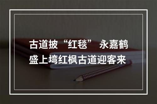 古道披“红毯” 永嘉鹤盛上塆红枫古道迎客来