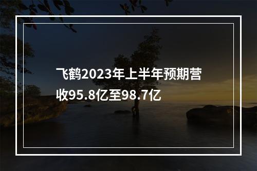 飞鹤2023年上半年预期营收95.8亿至98.7亿