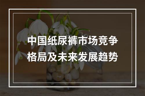 中国纸尿裤市场竞争格局及未来发展趋势