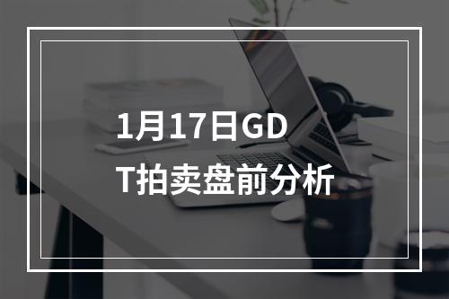 1月17日GDT拍卖盘前分析
