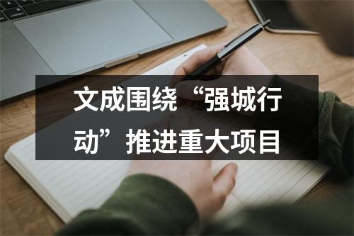 文成围绕“强城行动”推进重大项目