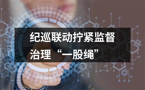 纪巡联动拧紧监督治理“一股绳”