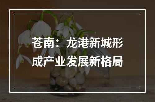 苍南：龙港新城形成产业发展新格局