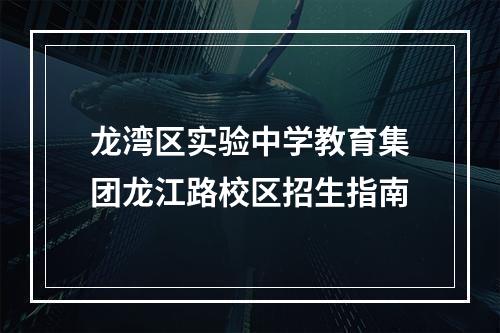 龙湾区实验中学教育集团龙江路校区招生指南