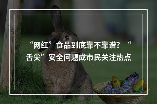 “网红”食品到底靠不靠谱？“舌尖”安全问题成市民关注热点