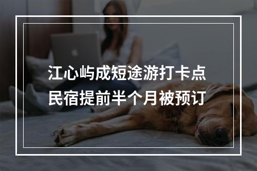 江心屿成短途游打卡点 民宿提前半个月被预订