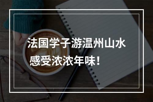 法国学子游温州山水 感受浓浓年味！