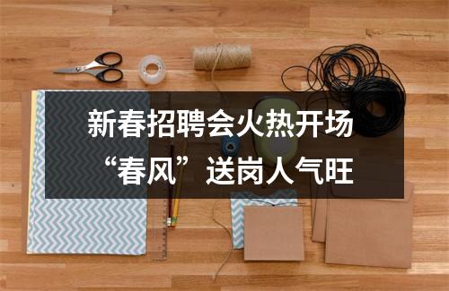 新春招聘会火热开场 “春风”送岗人气旺