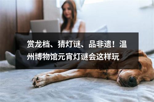 赏龙档、猜灯谜、品非遗！温州博物馆元宵灯谜会这样玩