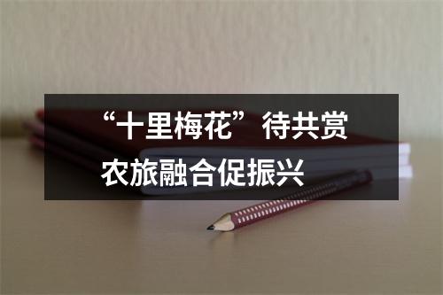 “十里梅花”待共赏   农旅融合促振兴