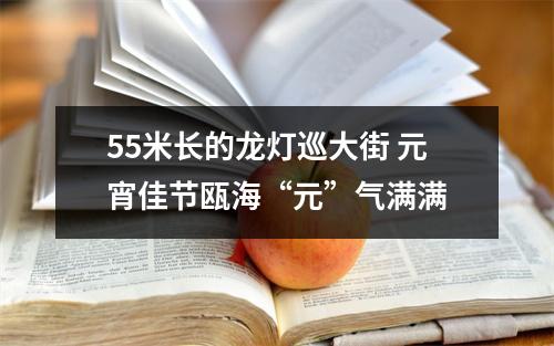 55米长的龙灯巡大街 元宵佳节瓯海“元”气满满