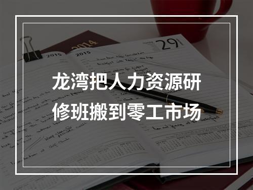 龙湾把人力资源研修班搬到零工市场