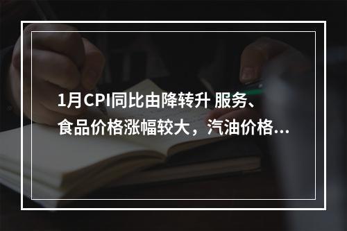 1月CPI同比由降转升 服务、食品价格涨幅较大，汽油价格回升