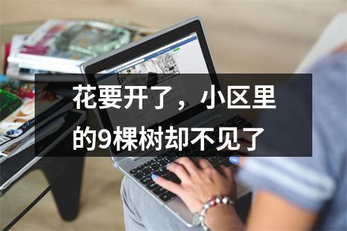 花要开了，小区里的9棵树却不见了