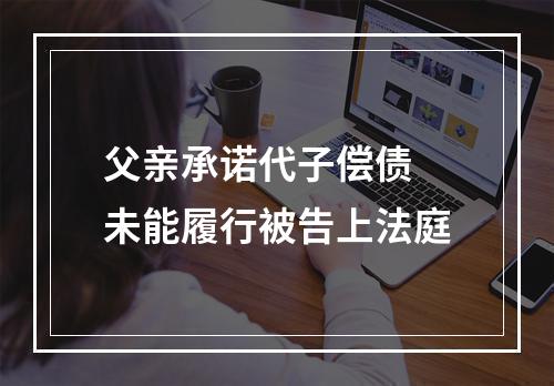 父亲承诺代子偿债 未能履行被告上法庭