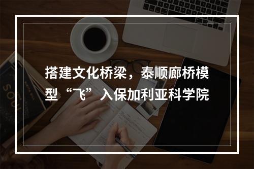 搭建文化桥梁，泰顺廊桥模型“飞”入保加利亚科学院