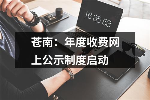 苍南：年度收费网上公示制度启动