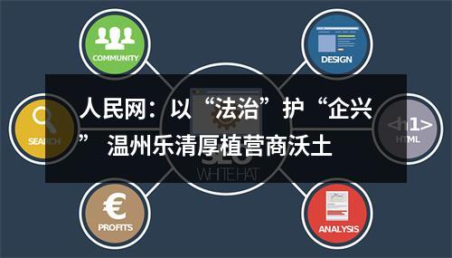 人民网：以“法治”护“企兴” 温州乐清厚植营商沃土