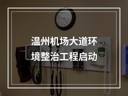 温州机场大道环境整治工程启动