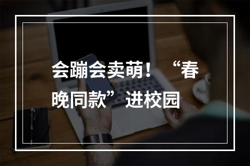 会蹦会卖萌！“春晚同款”进校园