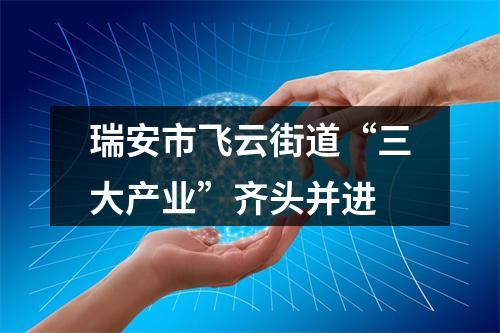 瑞安市飞云街道“三大产业”齐头并进