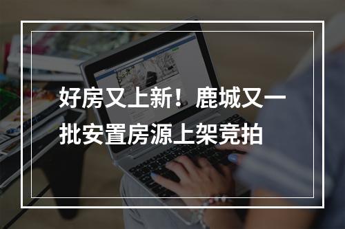 好房又上新！鹿城又一批安置房源上架竞拍