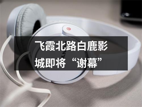 飞霞北路白鹿影城即将“谢幕”