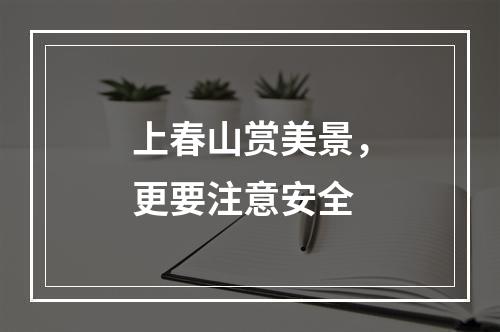 上春山赏美景，更要注意安全