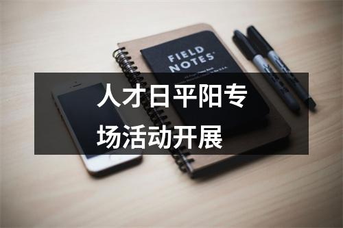 人才日平阳专场活动开展
