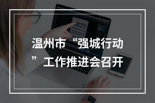 温州市“强城行动”工作推进会召开