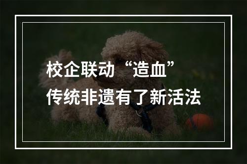 校企联动“造血” 传统非遗有了新活法