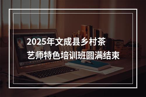2025年文成县乡村茶艺师特色培训班圆满结束