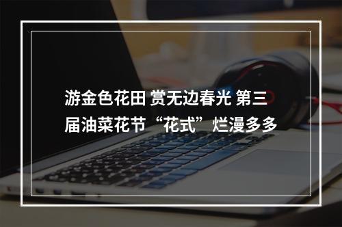 游金色花田 赏无边春光 第三届油菜花节“花式”烂漫多多