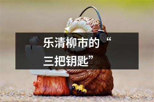 乐清柳市的“三把钥匙”