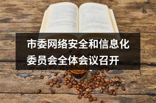 市委网络安全和信息化委员会全体会议召开