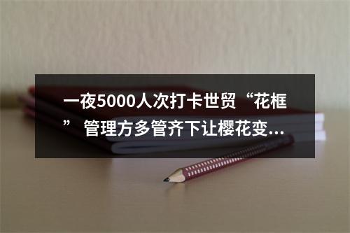 一夜5000人次打卡世贸“花框” 管理方多管齐下让樱花变美