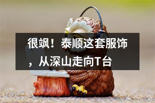 很飒！泰顺这套服饰，从深山走向T台